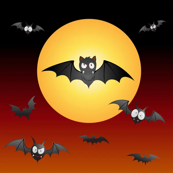 Spooky νυχτερίδες Royalty Free Εικονογραφήσεις Αρχείου