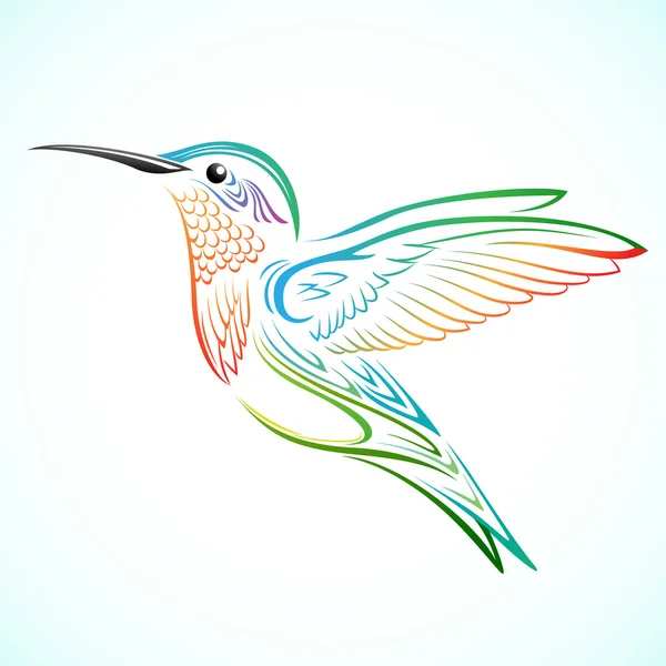 Színes kolibri Jogdíjmentes Stock Illusztrációk
