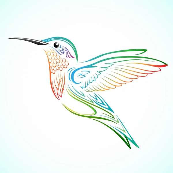 Colibrí colorido Ilustraciones de stock libres de derechos