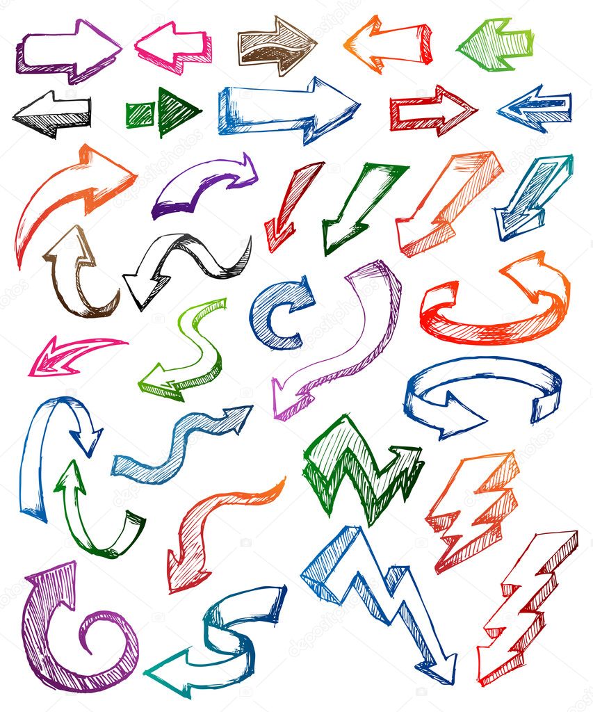 Doodle arrows