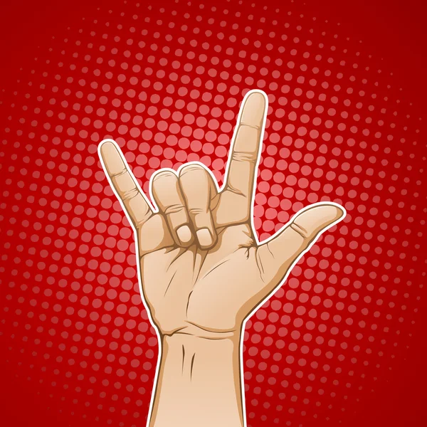 Rocking Hand — Stock Vector