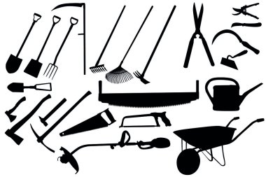 Bahçe araçları koleksiyonu