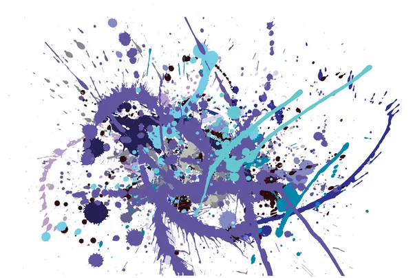 Colorido pintura splats vector de fondo — Archivo Imágenes Vectoriales