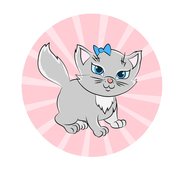かわいい子猫 — ストックベクタ