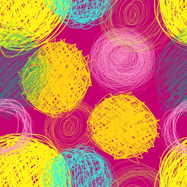 Hand drawn colorfull circles — Stock Vector
