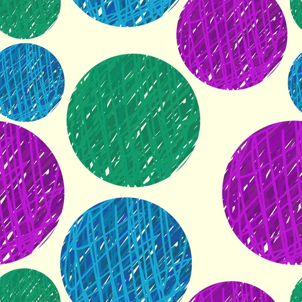 Hand drawn colorfull circles — Stock Vector