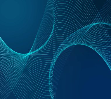 koyu zemin üzerine mavi çizgiler