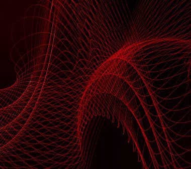 koyu arka plan üzerinde kırmızı çizgiler