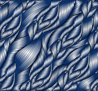 Dalgalar ile çizilmiş desen