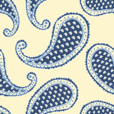 Paisley seamless background clipart