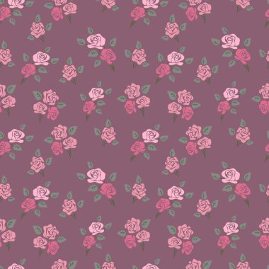 Dikişsiz retro arka plan gül