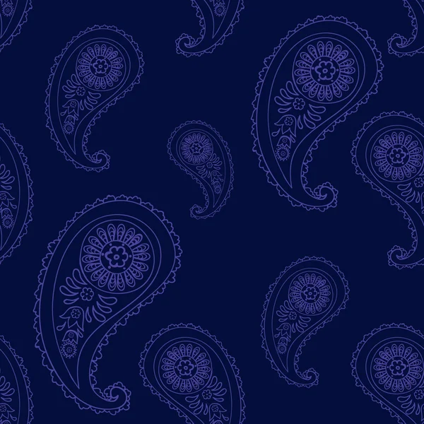 Paisley fundo sem costura — Vetor de Stock