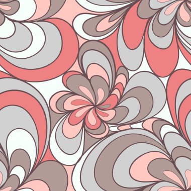 Basit elementlerle soyut ve pürüzsüz desen