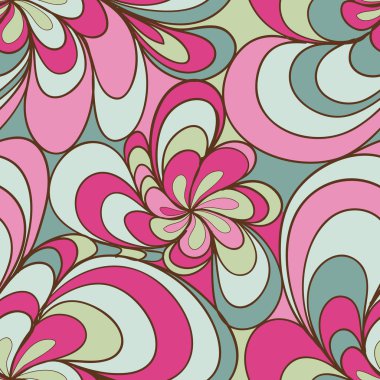 Basit elementlerle soyut ve pürüzsüz desen