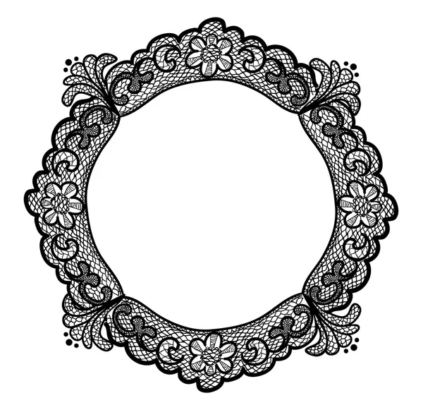 Lace frame — Stock Vector