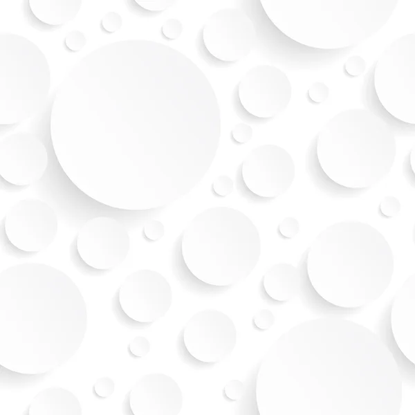 Fond sans couture avec des cercles blancs — Image vectorielle