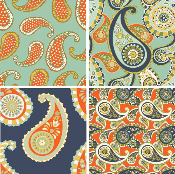 Paisley fondo sin costuras — Archivo Imágenes Vectoriales