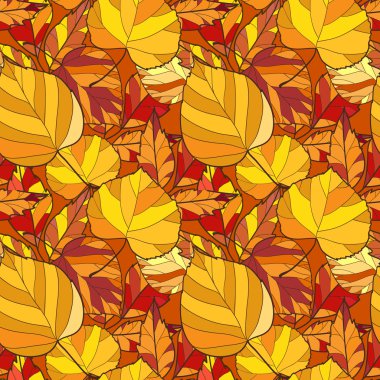 Sonbahar yapraklarıyla kusursuz arkaplan