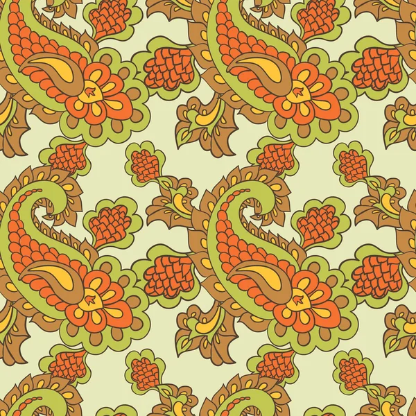 Paisley fond sans couture — Image vectorielle