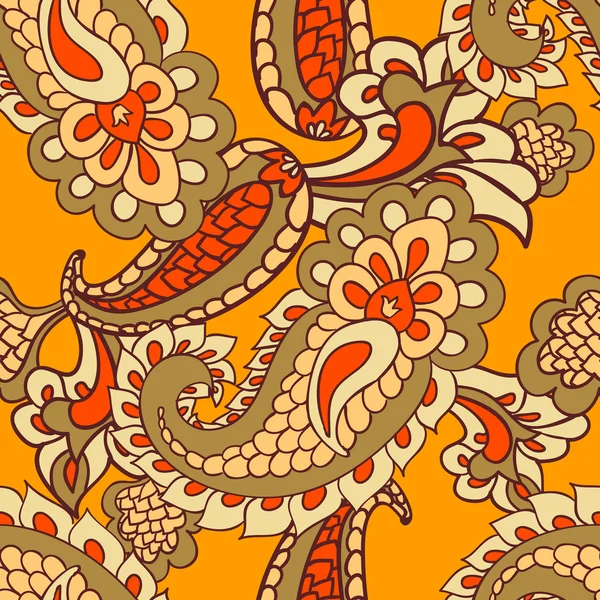 Paisley fondo sin costuras — Archivo Imágenes Vectoriales