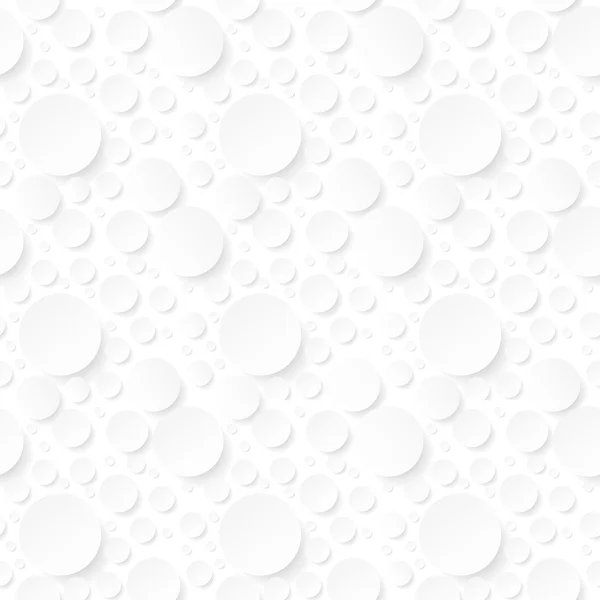 Fond sans couture avec des cercles blancs — Image vectorielle