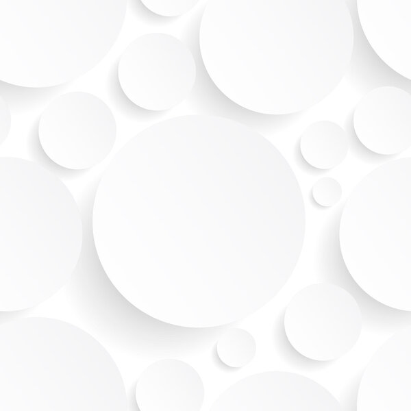 Seamless background with white circles
