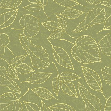 Sonbahar yapraklarıyla kusursuz arkaplan