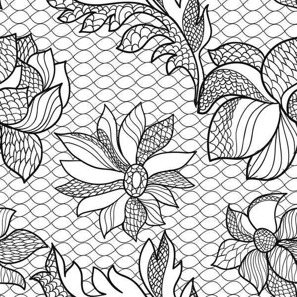 Seamless lace pattern — Stock Vector