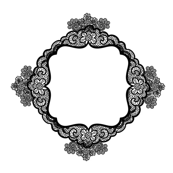 Étiquette dentelle vintage — Image vectorielle