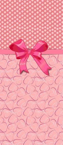 Hermosa tarjeta de felicitación rosa vintage — Vector de stock