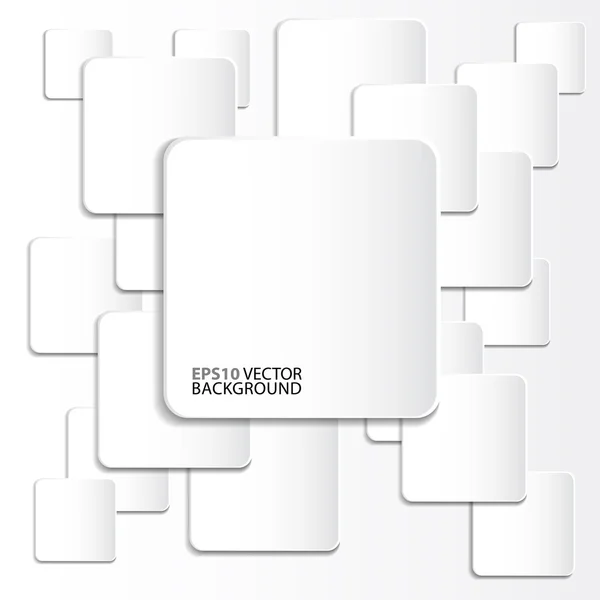 Kağıt beyaz zemin üzerine gölge ile kare banner