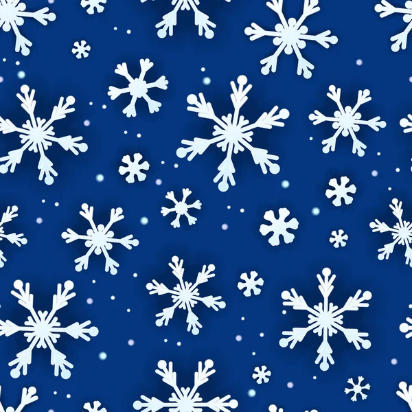 Fond d'hiver sans couture — Image vectorielle