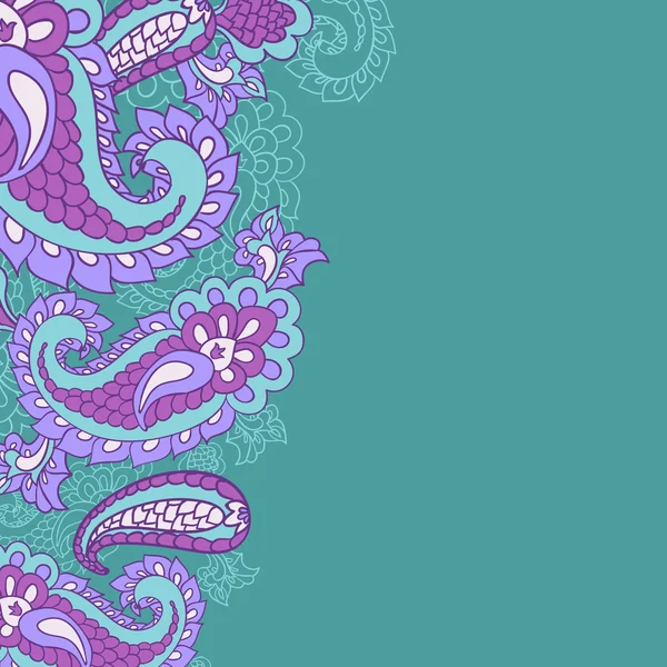 Paisley fundo e lugar para o seu texto — Vetor de Stock