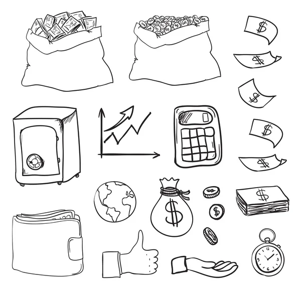 el çekilmiş iş ikonları/simgeleri