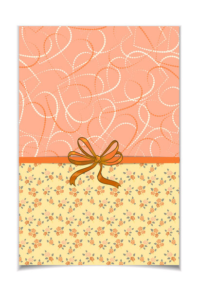 Красивая винтажная розовая открытка
