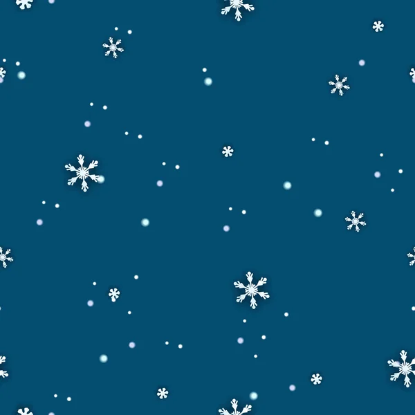 Fondo de invierno sin costuras — Vector de stock