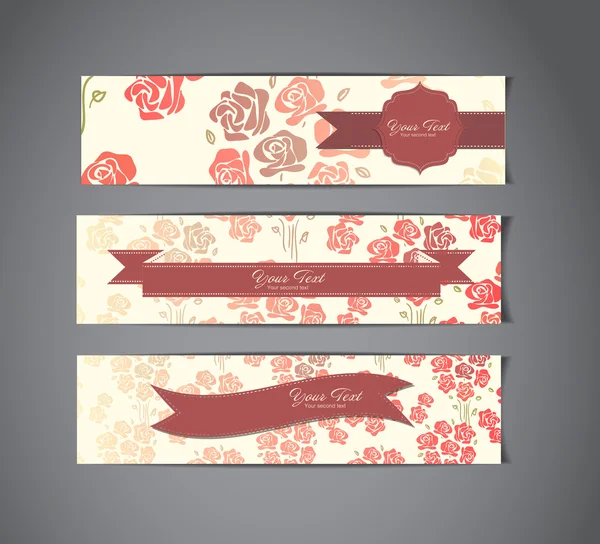 Boom vintage banners — Stockvector