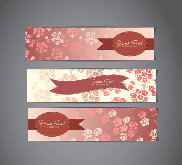 Boom vintage banners — Stockvector