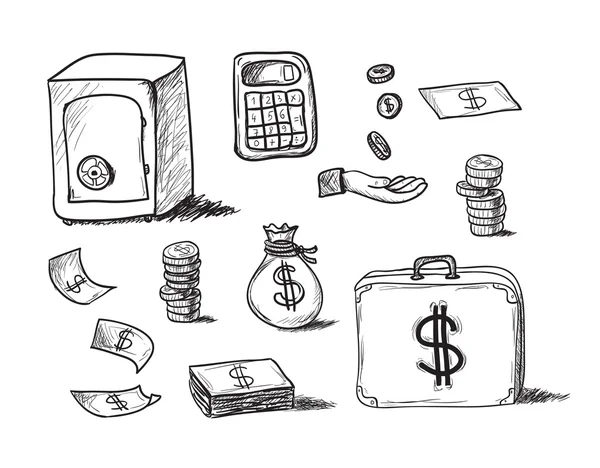 el çekilmiş iş ikonları/simgeleri