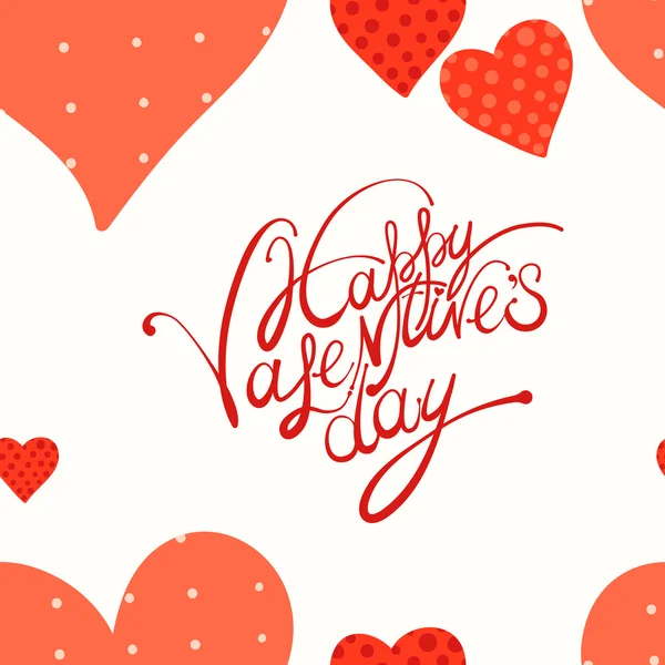 Rood hart, valentine's day achtergrond — Stockvector