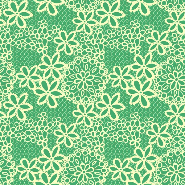 Fondo sin costuras de encaje flor — Vector de stock