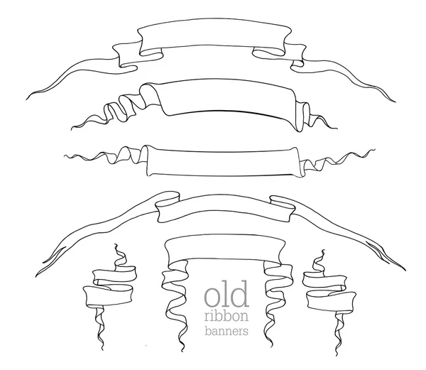 Anciennes bannières — Image vectorielle