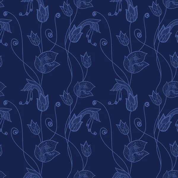 Fondo sin costuras de encaje flor — Vector de stock