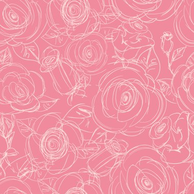 Dikişsiz gül deseni