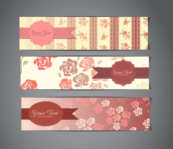 Vintage banners — Stock Vector