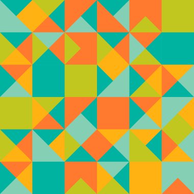 Retro desen geometrik şekiller