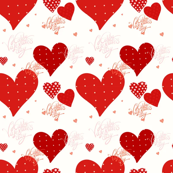 Seamless valentine's day background — Stock Vector