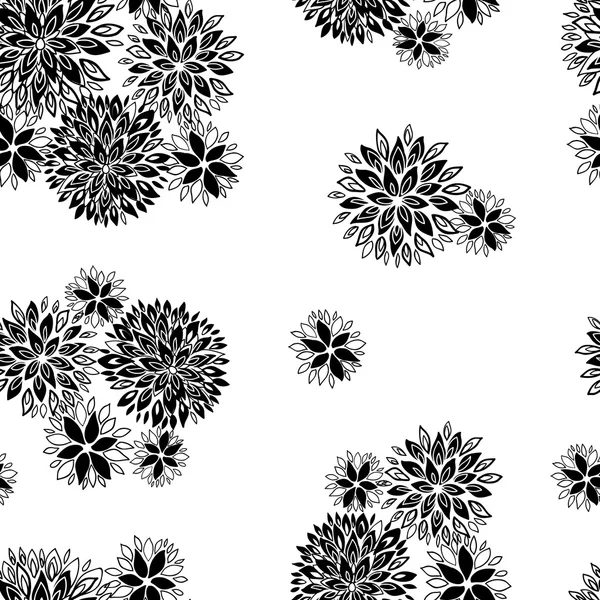 Vintage bloemen naadloos patroon — Stockvector