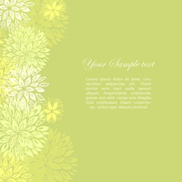 Bordure en fleurs, illustration vectorielle — Image vectorielle