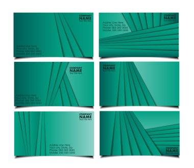 Vektör soyut yaratıcı kartvizitler